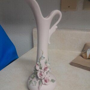 Vintage Vtg Lefton China Bud Vase Hand Painted